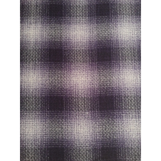 Wool coat fabric CHECK 20%OFF