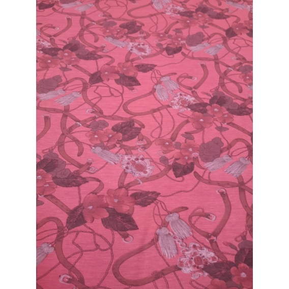 Printed jersey fabric