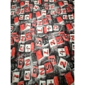 Printed plisse fabric 50%OFF