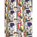 Printed plisse fabric 50%OFF