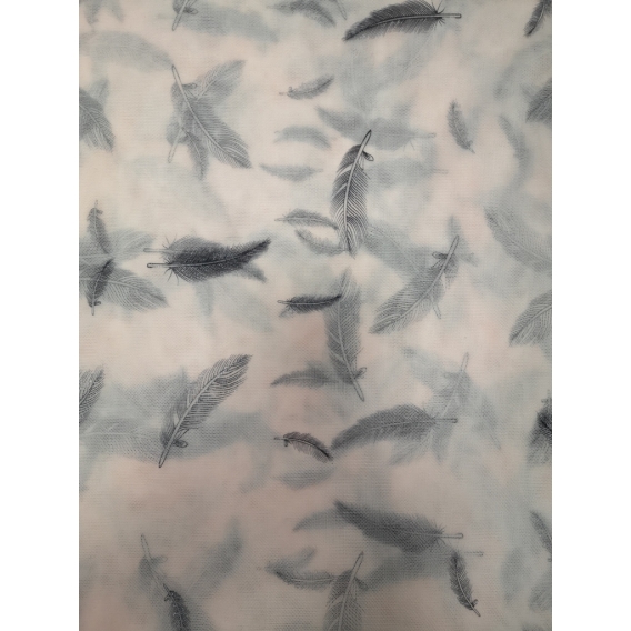 Printed tulle fabric