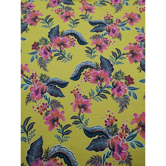 Printed viscose fabric