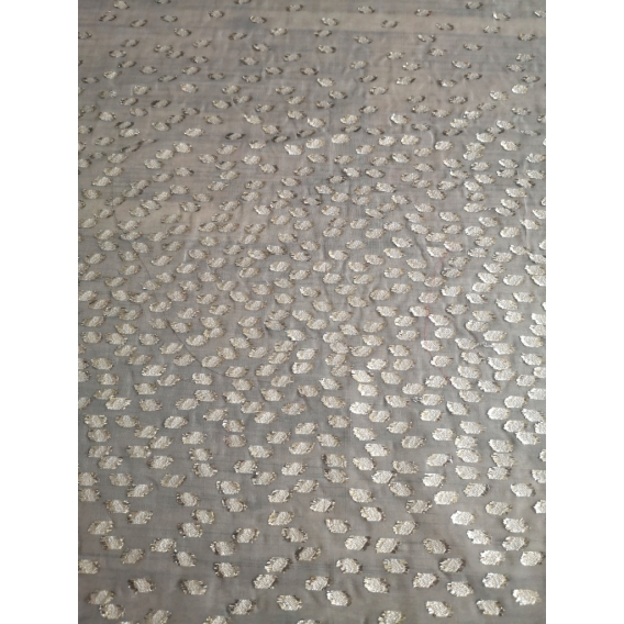 Hodvábny šifón s lurexom