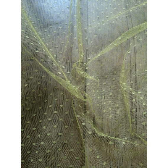 Tulle fabric with dots