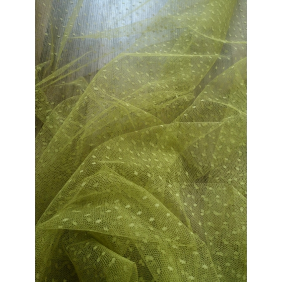 Tulle fabric with dots