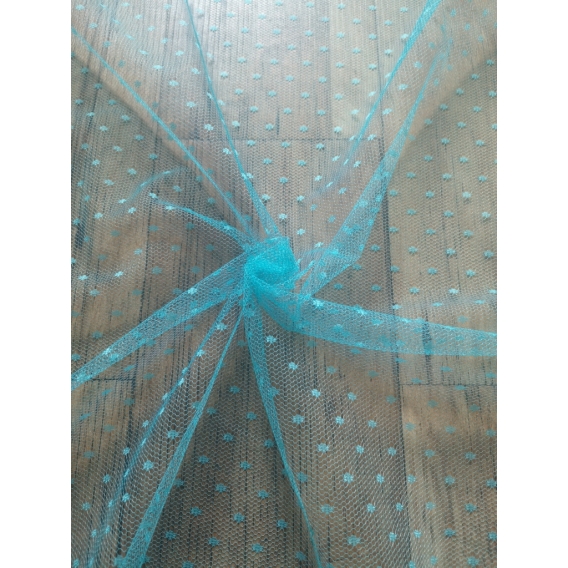 Tulle fabric with dots