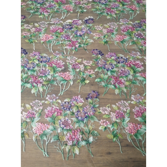 Tulle embroidery fabric