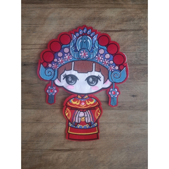 Applique Patch Chinese Doll