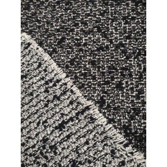 Wool boucle fabric