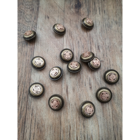 Metal button 22mm