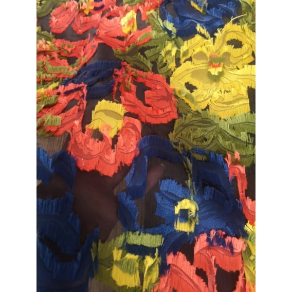 Silk organza jacquard