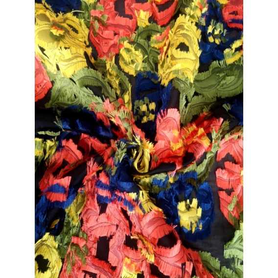 Silk organza jacquard