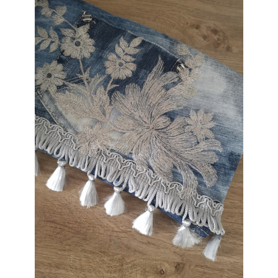 Listová kabelka denimová