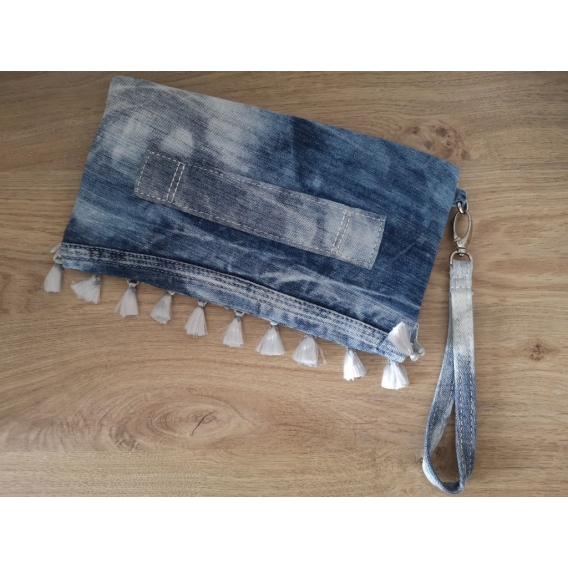 Listová kabelka denimová