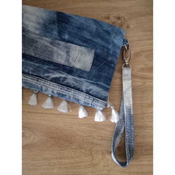 Listová kabelka denimová