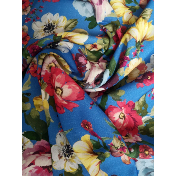 Printed viscose fabric