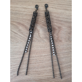 Metal zipper pendant