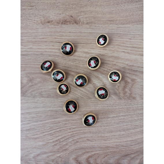 Kovový gombík 22mm