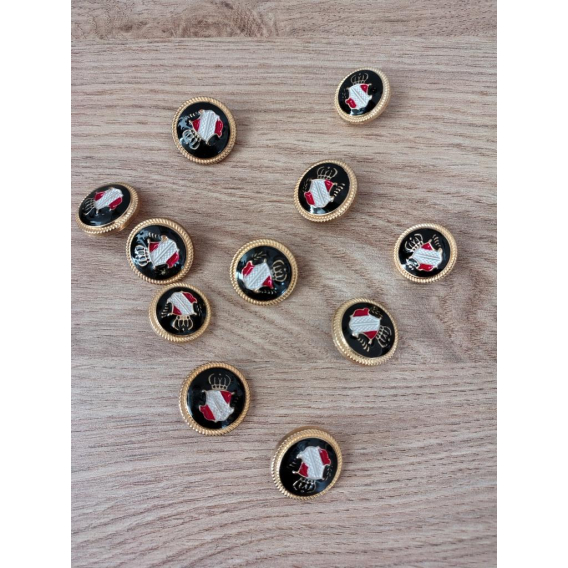 Kovový gombík 22mm