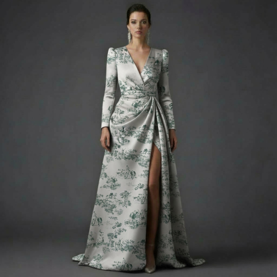 Silk crep de chine stretch