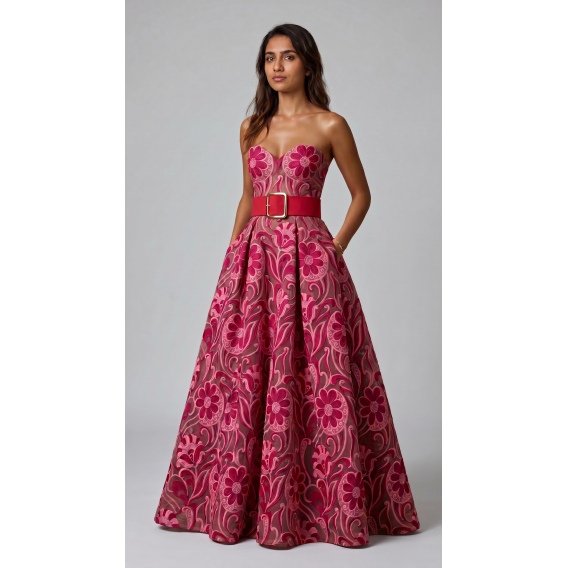 Hodvábna organza žakard