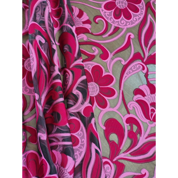 Hodvábna organza žakard