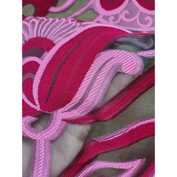 Hodvábna organza žakard