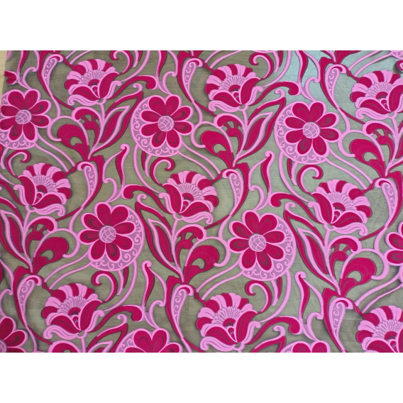 Hodvábna organza žakard