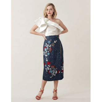 Originálna sukňa s aplikáciami