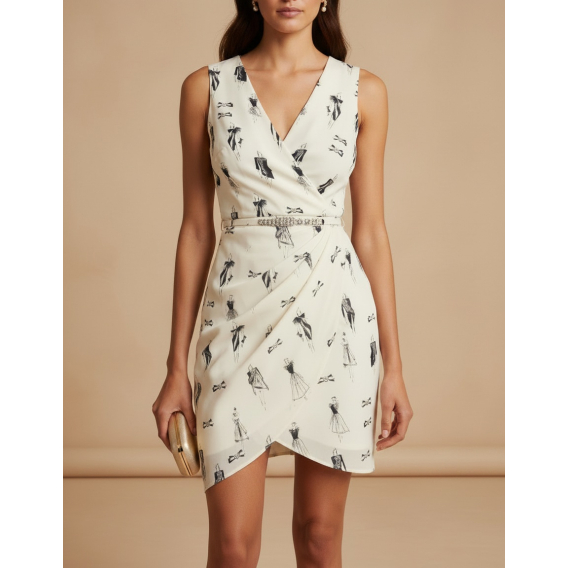 Crepe de chine print