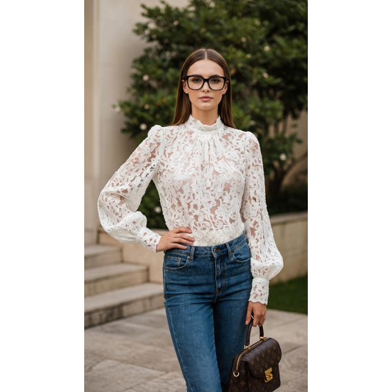 Hodvábna organza žakard