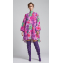 Silk crep de chine jaquard