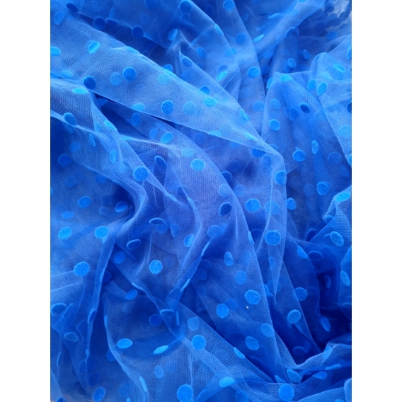 Tulle fabric with dots