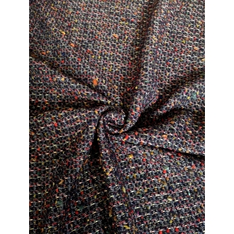 Wool boucle fabric