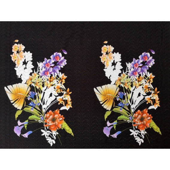 Printed Cotton madeira embroidery
