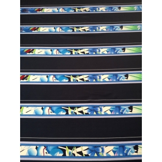 Printed jersey fabric