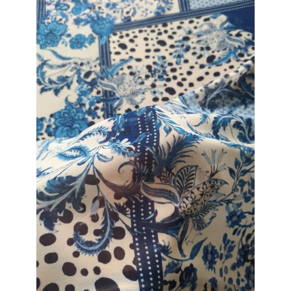 Crepe de chine print