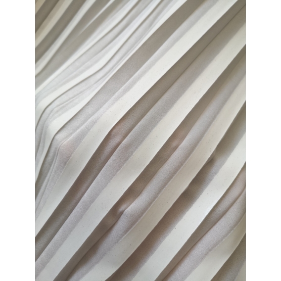 White plisse fabric