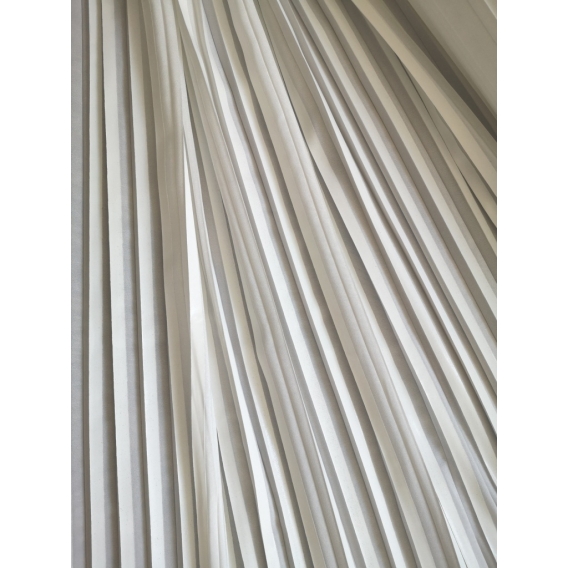 White plisse fabric